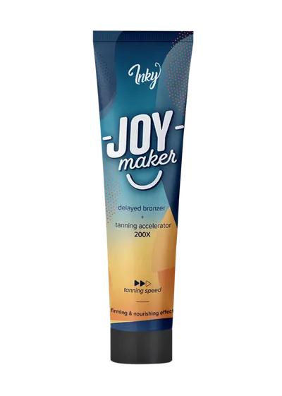 Inky Cosmetics Joy Maker Immediate Bronzer + Tanning Accelerator 200x (Opóźniony bronzer z DHA + przyspieszacz opalania do solarium)