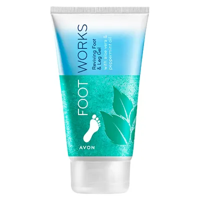 Avon Foot Works, Reviving Foot & Leg Gel (Orzeźwiający żel do nóg z olejkiem miętowym)