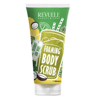 Revuele Foaming Body Scrub Lime & Coconut & Mint (Piankowy peeling do ciała)