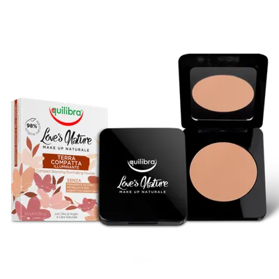 Equilibra Love's Nature Make Up Naturale, Compact Bronzing Illuminating Powder (Rozświetlający bronzer)