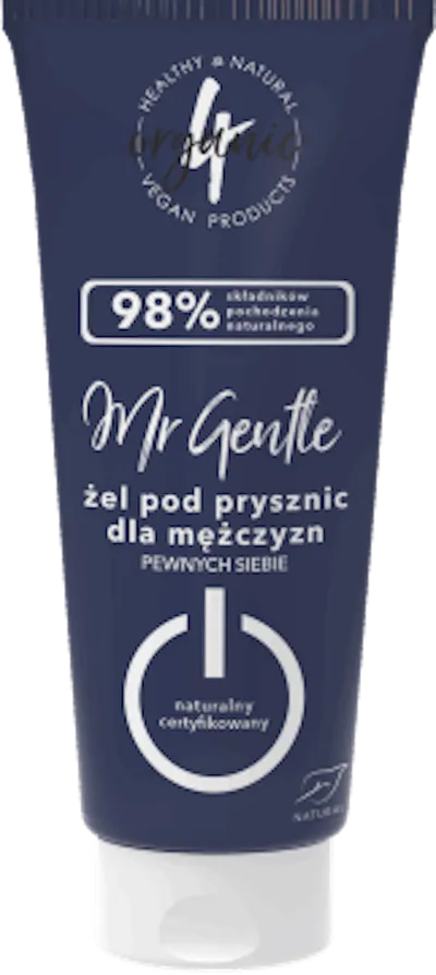 4Organic Mr. Gentle, Żel pod prysznic dla mężczyzn pewnych siebie