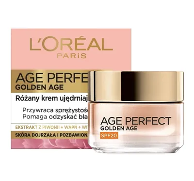 L'Oreal Paris Age Perfect, Golden Age, Różany krem ujędrniający na dzień SPF20