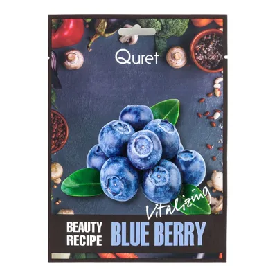 Quret Beauty Recipe, Vitalizing Mask Blueberry (Rewitalizująca maska z ekstraktem z borówki)