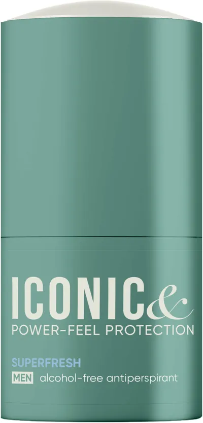 AA Iconic & Power-Feel Protection, Superfresh, Men Alcohol-Free Antiperspirant (Antyperspirant w kulce dla mężczyzn)