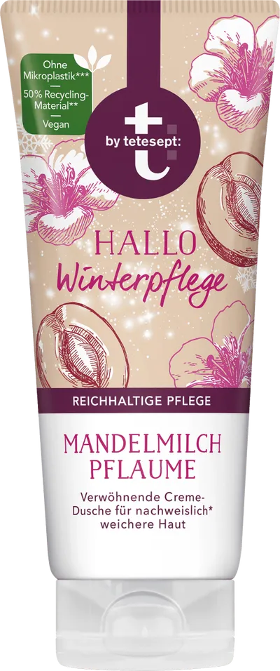 Tetesept Cremedusche Hallo Winterpflege (Kremowy żel pod prysznic o zapachu śliwki)