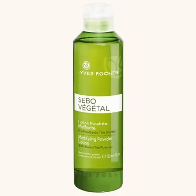 Yves Rocher Sebo Vegetal, Lotion Poudree Matifiante (Pudrowy tonik matujący)