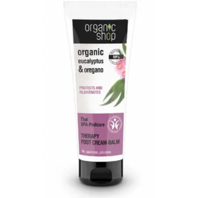 Organic Shop Eucalyptus & Oregano, Thai-SPA Pedicure Therapy Foot Cream - Balm (Krem - balsam do stóp  'Tajskie SPA')