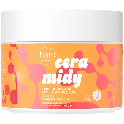 OnlyBio Hair of the Day, Ceramidy, Odbudowująca maska do włosów do każdej porowatości włosa