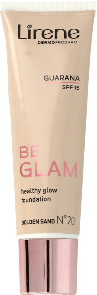 Lirene Dermoprogram Be Glam, Guarana Healthy Glow Foundation SPF15 (Rozświetlający fluid z guaraną)