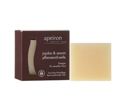Apeiron Natural Care Jojoba & Sesame, Vegetable Oil Soap (Jojoba i Sezam, Naturalne mydło do skóry wrażliwej)