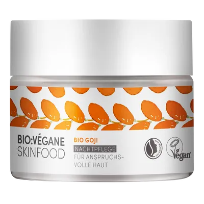 Bio Vegane Skinfood Bio-Goji, Nachtpflege (Krem na noc z jagodami goji)
