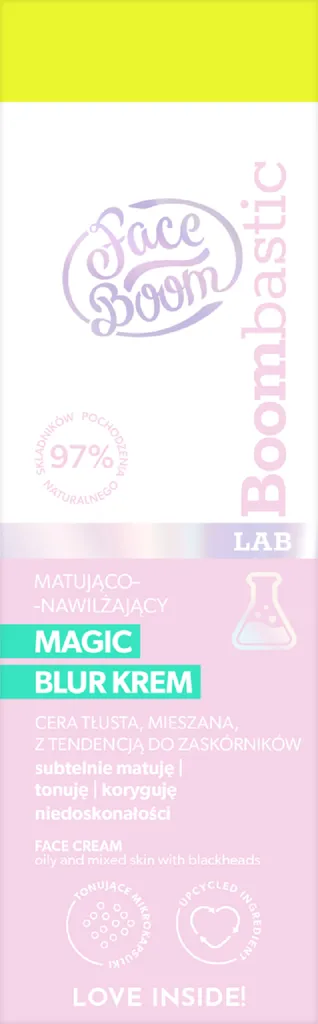 FaceBoom Boombastic, Matująco-nawilżający magic blur krem