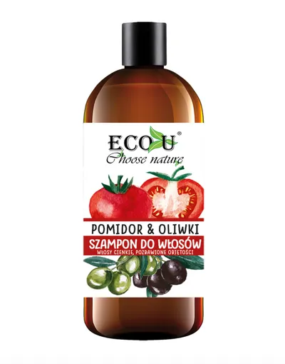 Eco U Szampon do włosów cienkich pozbawionych objętości `Pomidor & oliwki`