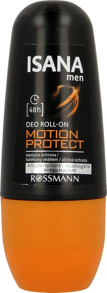 Isana Men, Motion Protect, Deo Roll - on (Antyperspirant dla mężczyzn w kulce)