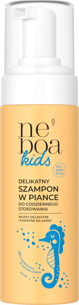 Neboa Kids, Delikatny szampon w piance do codziennego stosowania