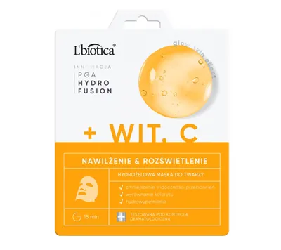L'biotica PGA Hydra Fusion, Hydrożelowa maska do twarzy z witaminą C