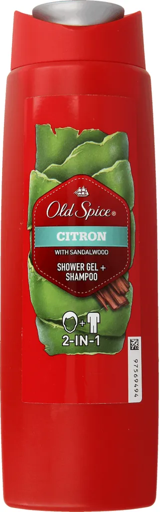 Old Spice Citron with Sandalwood, Shower Gel + Shampoo 2 in 1 (Żel pod prysznic i szampon dla mężczyzn)