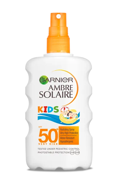 Garnier Ambre Solaire Kids,  Hydrating Spray SPF 50 (Spray ochronny dla dzieci)