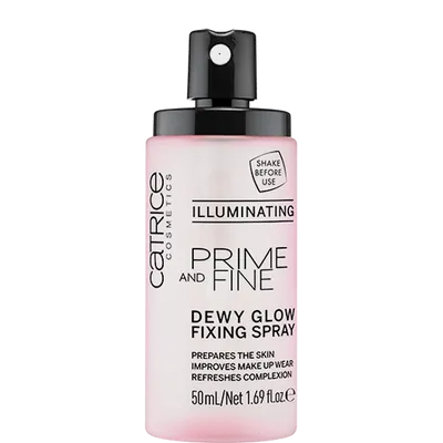 Catrice Prime And Fine, Dewy Glow Fixing Spray (Fixer spray rozświetlający o wykończeniu Dewy)