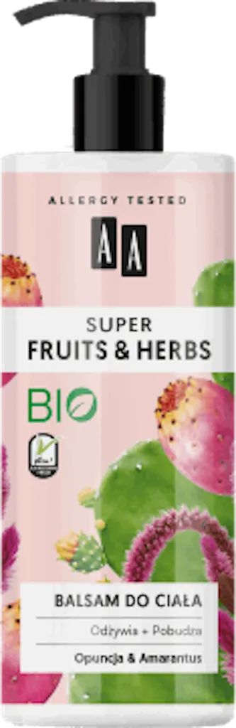 AA Super Fruits & Herbs, Balsam do ciała `Opuncja & amarantus`