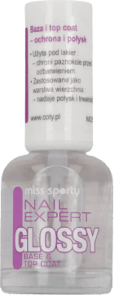 Miss Sporty Nail Expert, Glossy, Base & Top Coat (nowa wersja) (Baza i top coat)