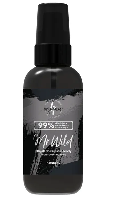 4Organic Mr Wild, Olejek do zarostu i brody cyprysowo-imbirowy