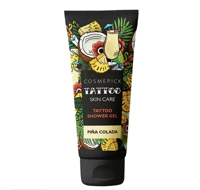 Cosmepick Piña Colada, Tatoo Shower Gel (Pina Colada, Żel pod prysznic do skóry z tatuażami)