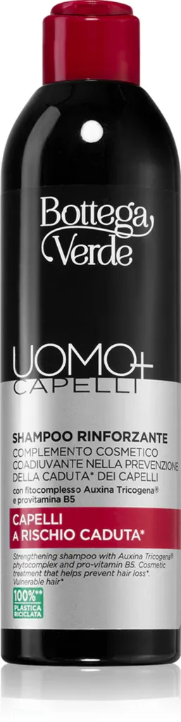 Bottega Verde Uomo+ Shampoo (Wzmacniający szampon do włosów z tendencją do wypadania)
