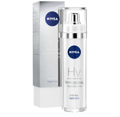 Nivea Professional Hyaluronic Acid, Przeciwzmarszczkowy krem do twarzy na noc z kwasem hialuronowym