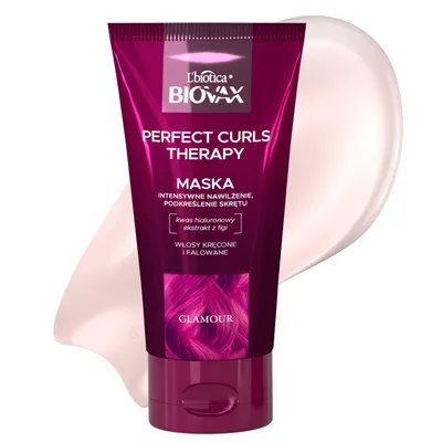 L'biotica Biovax Glamour, Perfect Curls Therapy, Maska do włosów kręconych i falowanych