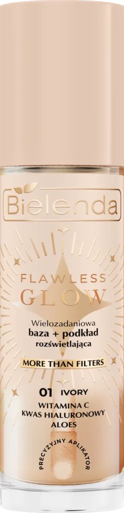 Bielenda Flawless Glow, Wielozadaniowa baza + podkład rozświetlająca