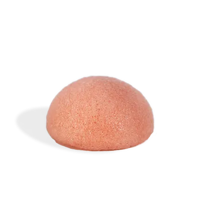 Mohani Naturalna gąbka konjac do mycia twarzy z różową glinką
