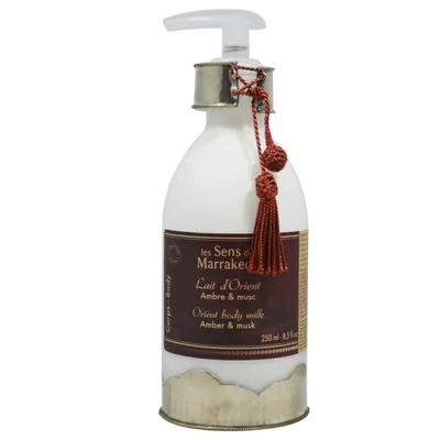 Les Sens De Marrakech Lait d' Orient Ambre & Musc (Naturalne mleczko do ciała o zapachu orientalnej ambry i piżma)