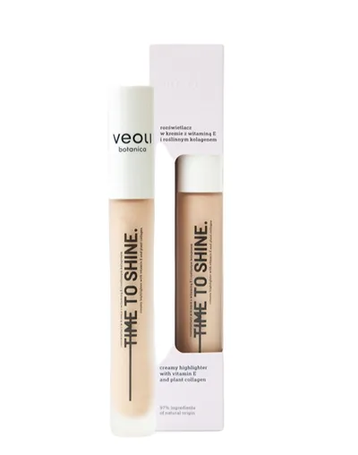 Veoli Botanica Time To Shine, Rozświetlacz w kremie z witaminą E i roślinnym kolagenem