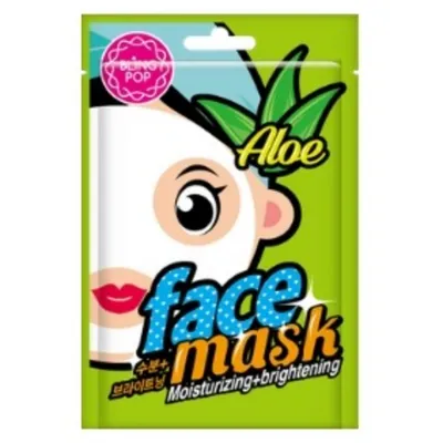 Bling Pop Aloe Face Mask Moisturizing+brightening (Nawilżająco-rozświetlająca maska w płachcie)