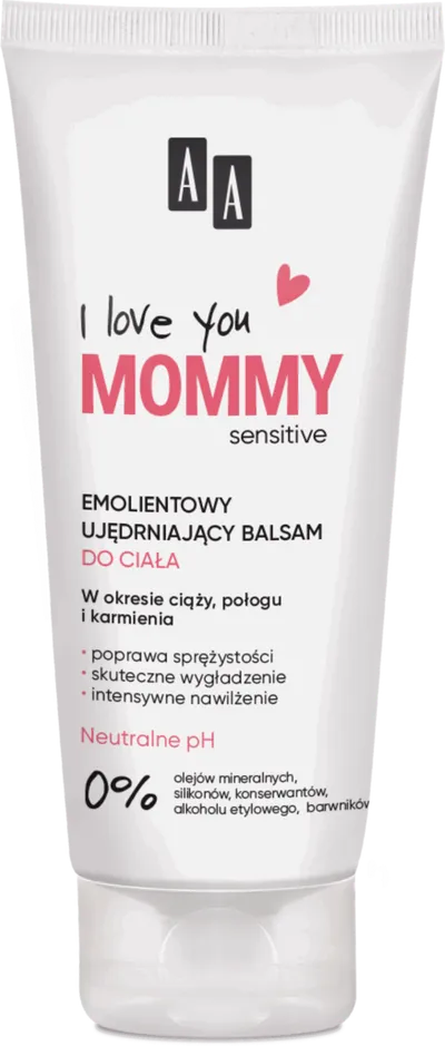 AA I Love You Mommy, Emolientowy ujędrniający balsam do ciała w okresie ciąży, połogu i karmienia