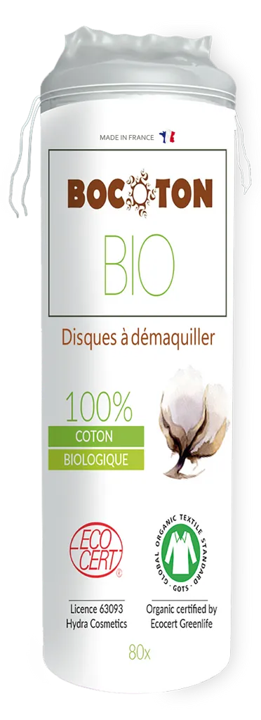 Bocoton Bio Disques a Demaquiller (Płatki kosmetyczne organiczne okrągłe)