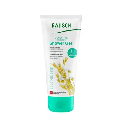 Rausch Herbaderm, Chamomile Shower Gel (Żel pod prysznic z rumiankiem do skóry wrażliwej)