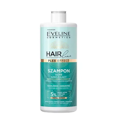 Eveline Cosmetics Hair Line, Plex Effect, Szampon silnie nawilżający