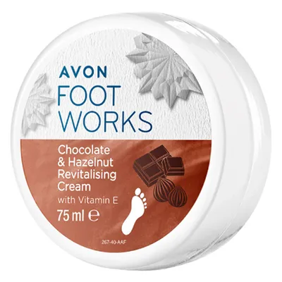 Avon Foot Works, Chocolate & Hazelnut, Revitalizing Cream (Rewitalizujący krem do stóp `Czekolada z orzechami`)