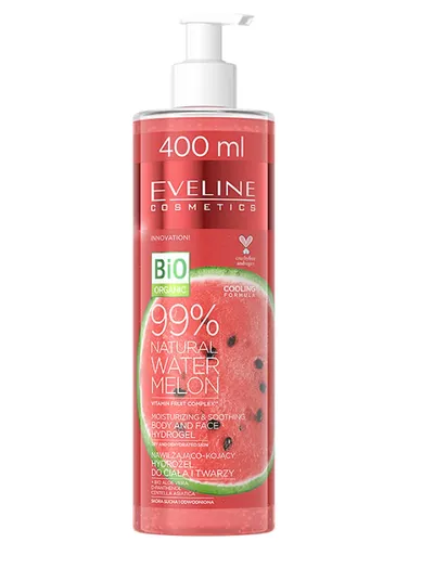 Eveline Cosmetics Nawilżająco-kojący hydrożel do ciała i twarzy 99% Natural Watermelon (99% arbuza)