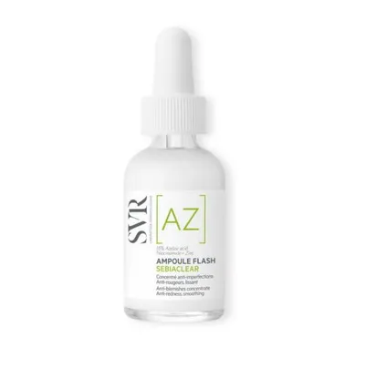 SVR Sebiaclear, Ampoule AZ Flash (Wygładzające serum z kwasem azelainowym redukujące niedoskonałości i zaczerwienienia)