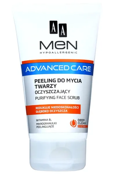 AA Men, Advanced Care, Peeling do mycia twarzy oczyszczający