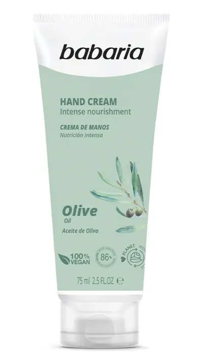 Babaria Natural Cosmetics Moisturizing Hand Cream With Olive Oil (Nawilżający krem do rąk z oliwą z oliwek)