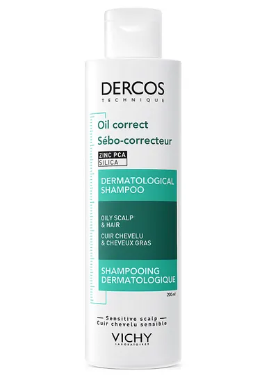 Vichy Dercos, Oil Correct, Dermatological Shampoo (Szampon do przetłuszczających się włosów i skóry głowy)