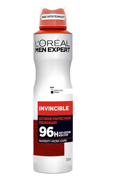 L'Oreal Paris Men Expert, Invincible, 96H Extreme Protection Deodorant (Dezodorant w sprayu)