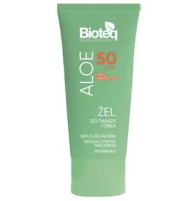 Bioteq Aloe, Żel do twarzy i ciała SPF50