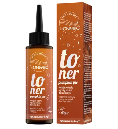 OnlyBio Hair In Balance, Pumpkin Pie, Toner nadający ciepły, ognisty odcień dojrzałej dyni