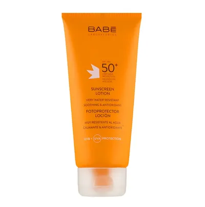 Babe Laboratorios Sunscreen Lotion spf50+ (Wodoodporny balsam przeciwsłoneczny do ciała SPF50+)