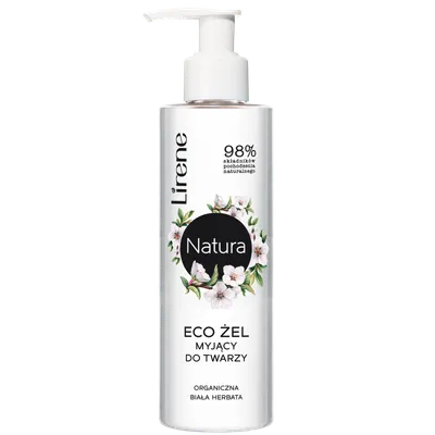 Lirene Dermoprogram Natura, Eco żel myjący do twarzy `Organiczna biała herbata`